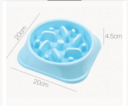 Slow Feeder Dog Bowl – Anti-Gulping Pet Puzzle Bowl