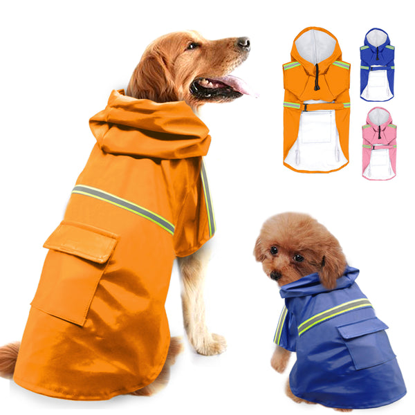 Waterproof Reflective Dog Raincoat - All Weather Protection