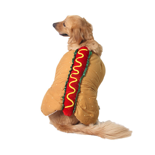 Cute Hot Dog Sandwich Pet Costume